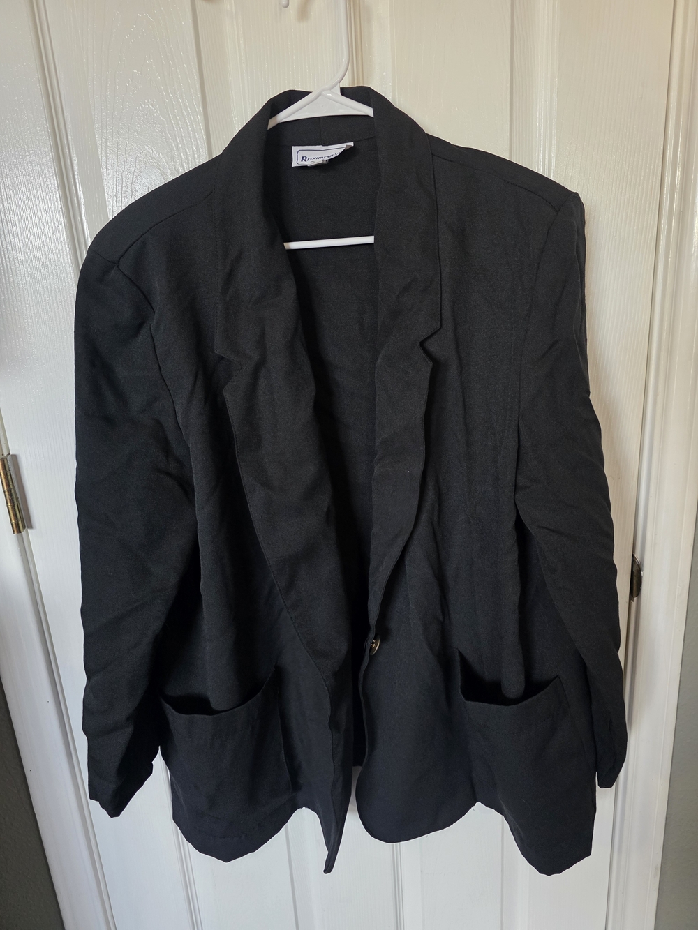 Requirements Black Open-Front Women's Blazer